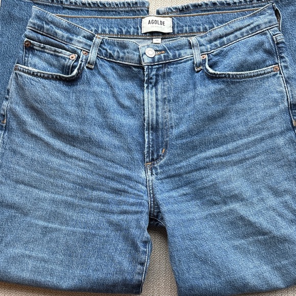 Agolde Blue Flare & Wide Leg Jeans - Picture 5 of 6